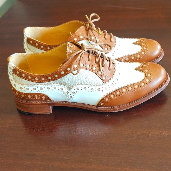 The Office of Angela Scott Mr. Doubt Textile and Cognac Size 38/8 - Picture 3 of 9